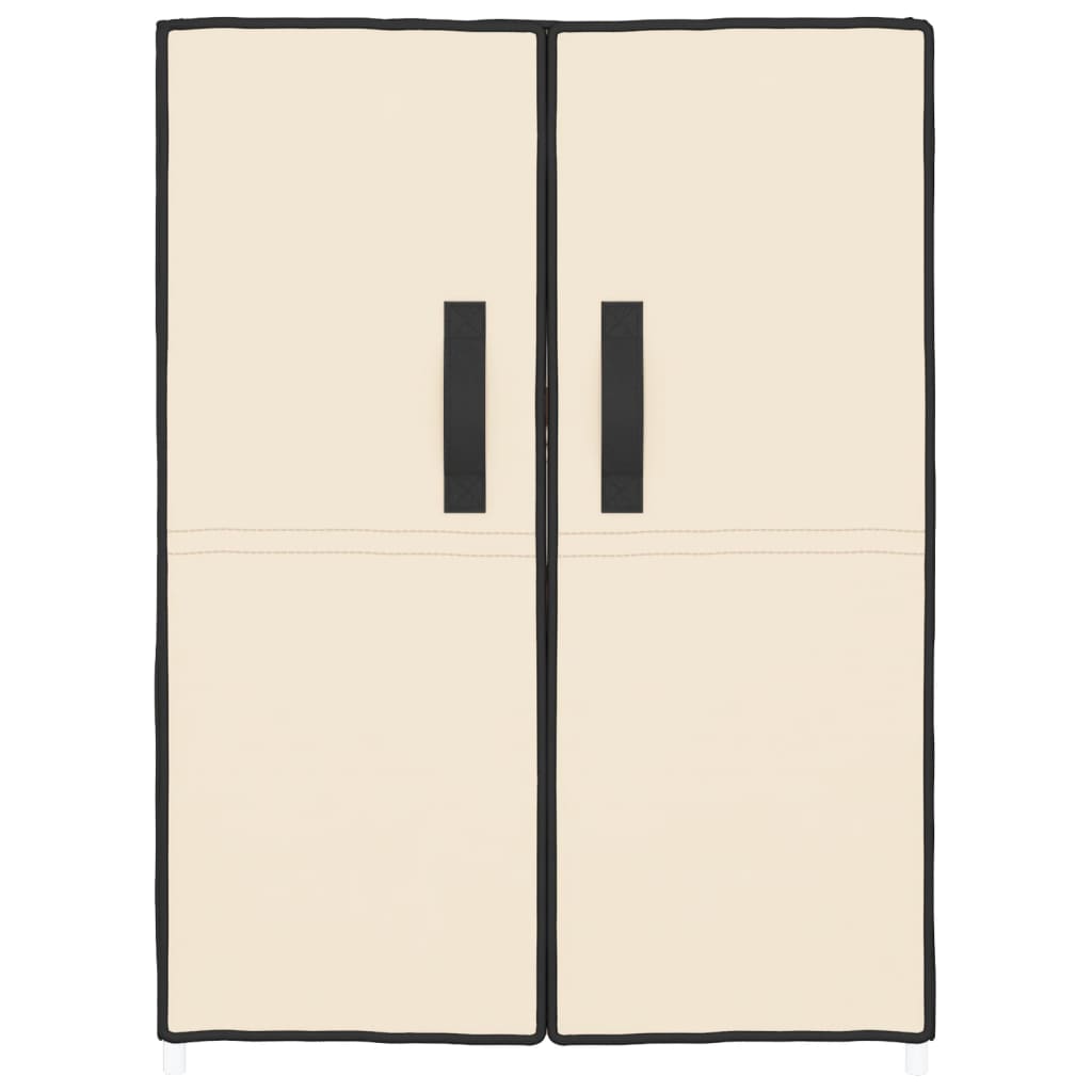 Schuhschrank Creme 60x28x90 cm Stoff