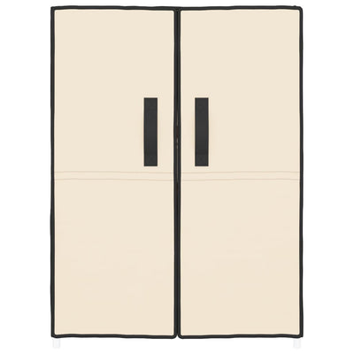 Schuhschrank Creme 60x28x90 cm Stoff