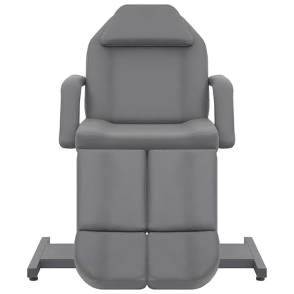 Kosmetikstuhl Kunstleder Grau 180x62x78 cm