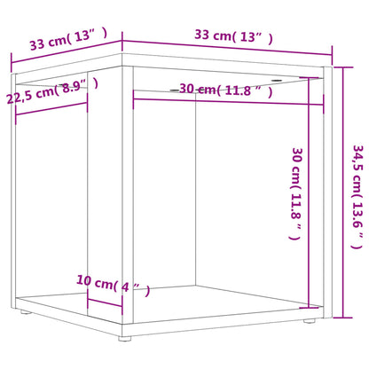 Beistelltisch Betongrau 33x33x34,5 cm Holzwerkstoff