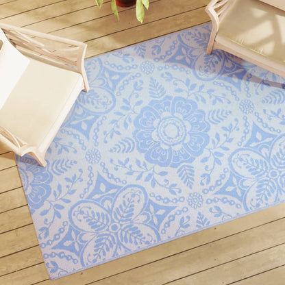 Outdoor-Teppich Babyblau 140x200 cm PP