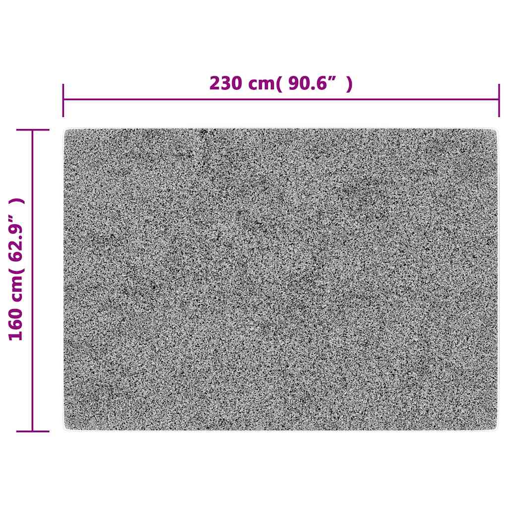 Teppich Waschbar Schwarz und Golden 160x230 cm Rutschfest