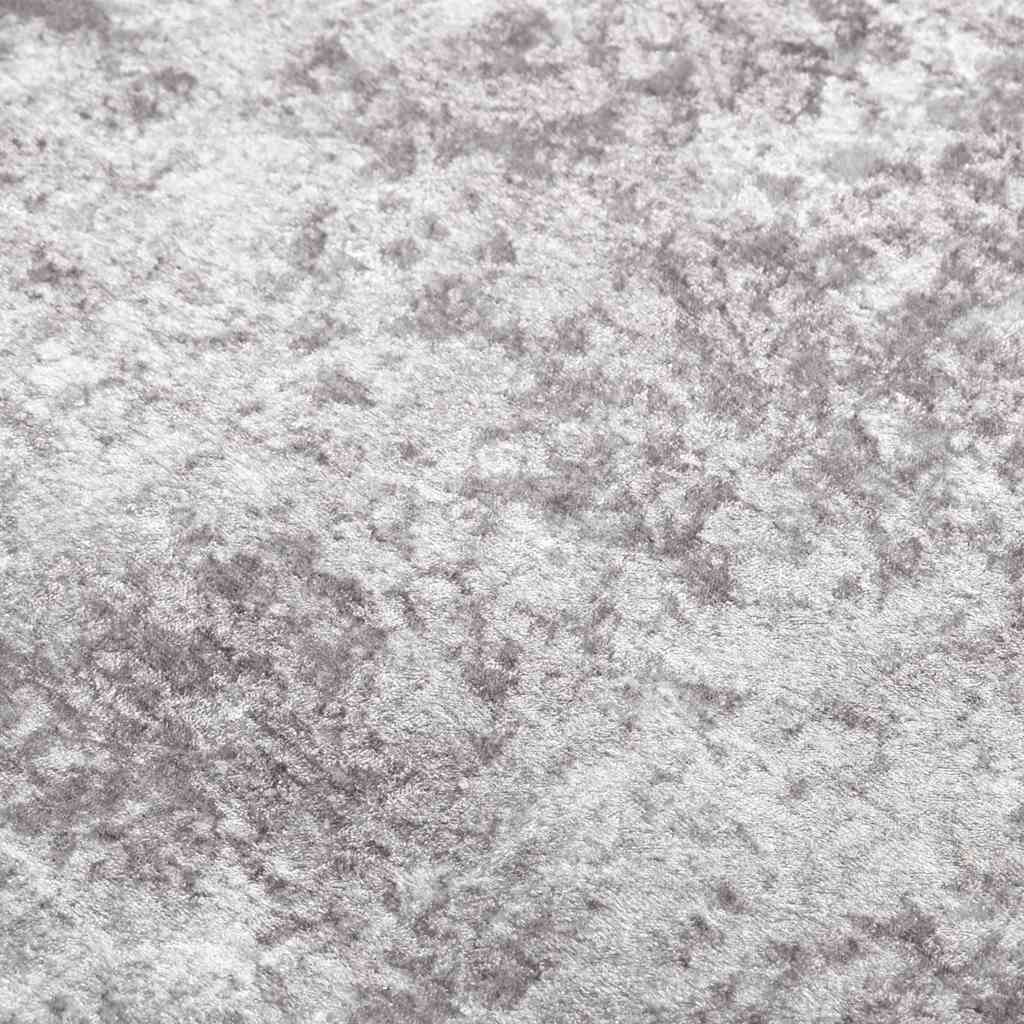Teppich Waschbar Grau 120x180 cm Rutschfest