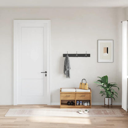 Teppich Waschbar 80x300 cm Beige Rutschfest