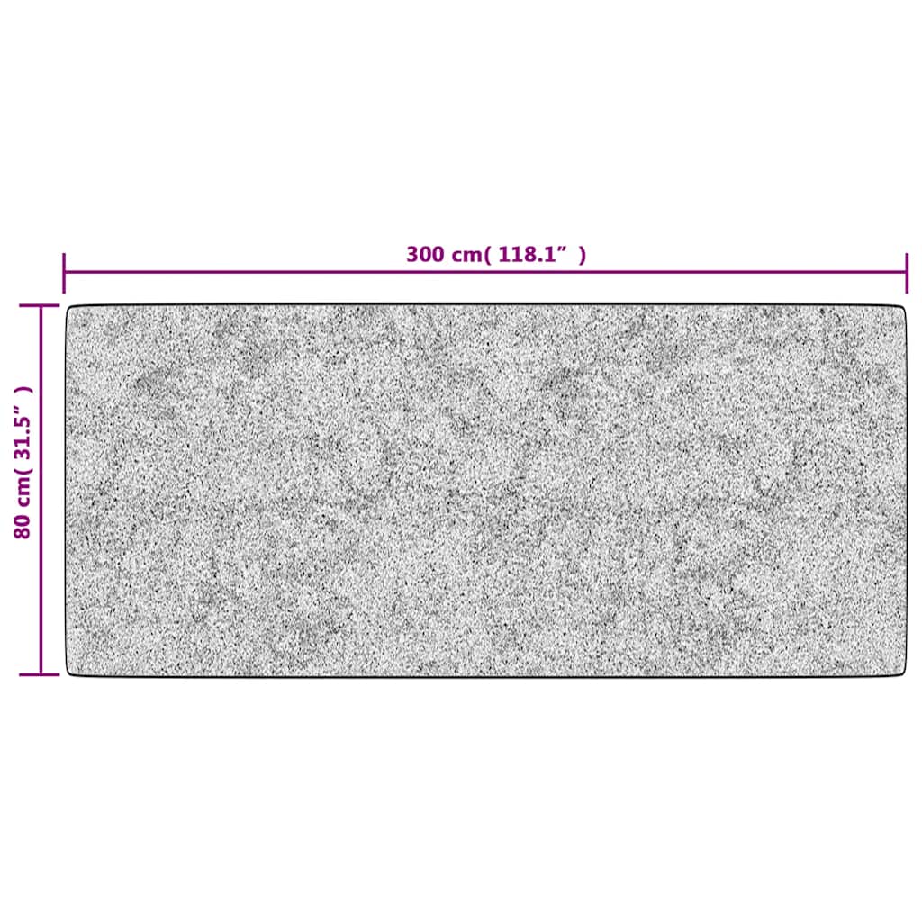 Teppich Waschbar Patchwork 80x300 cm Mehrfarbig Rutschfest