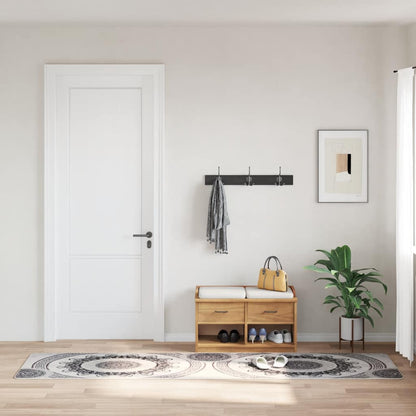 Teppich Waschbar 80x150 cm Mehrfarbig Rutschfest