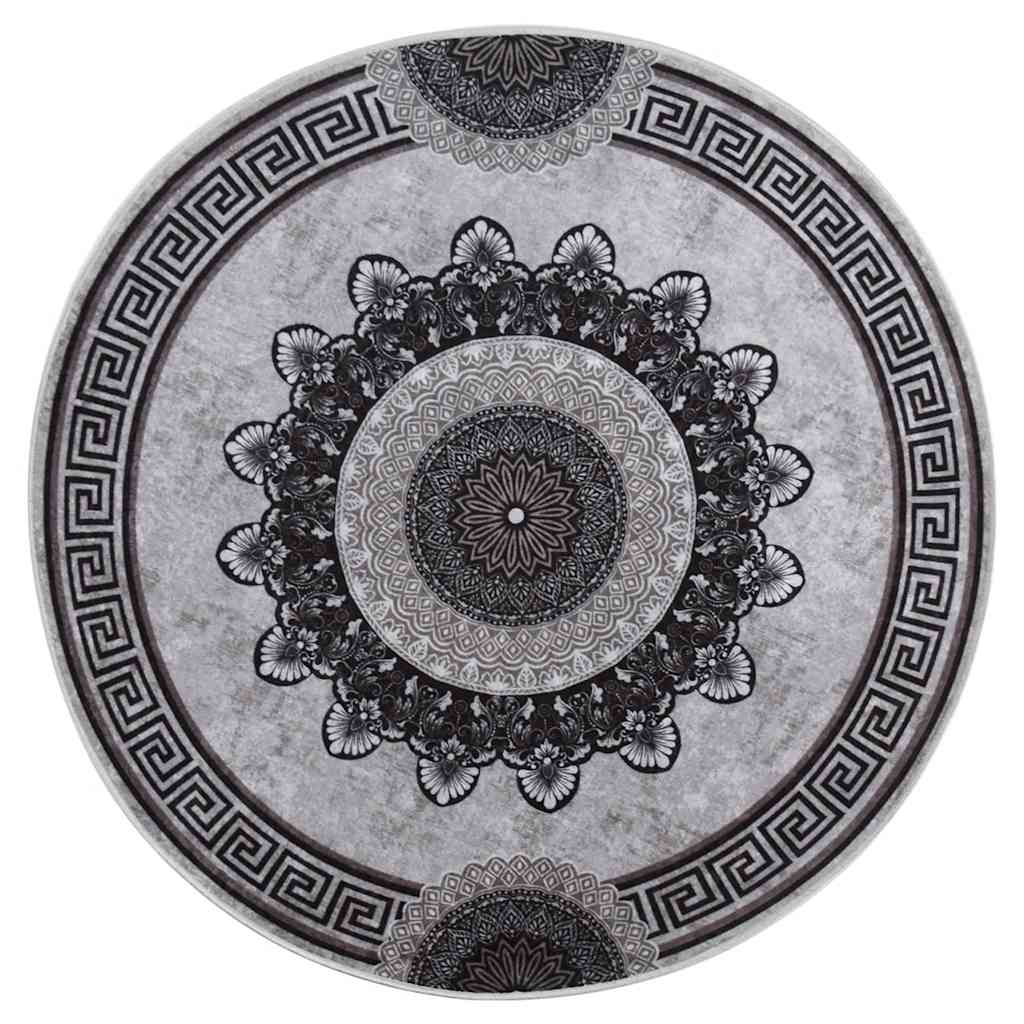 Tappeto lavabile, multicolore, φ120 cm, antiscivolo