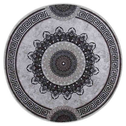 Tappeto lavabile, multicolore, φ120 cm, antiscivolo