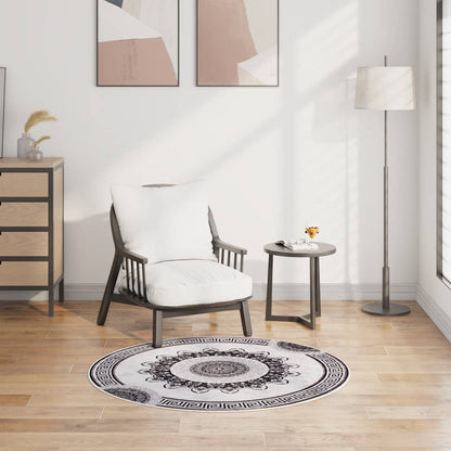 Tappeto lavabile, multicolore, φ120 cm, antiscivolo