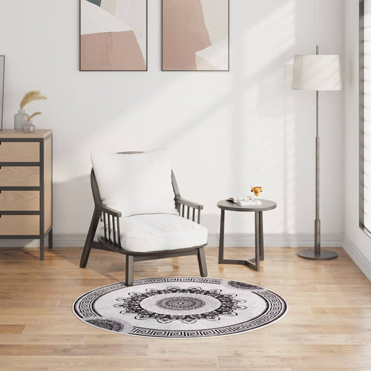 Tappeto lavabile, multicolore, φ120 cm, antiscivolo