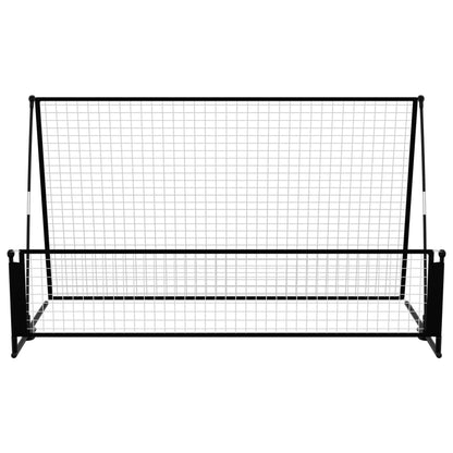 2-in-1 Rebounder und Fußballtor 202x104x120 cm Stahl