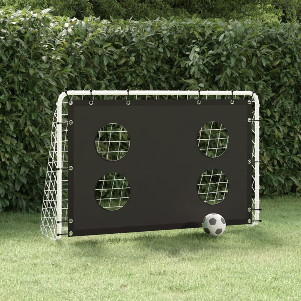 Fußballtor mit Torwand Stahl 184x61x122 cm