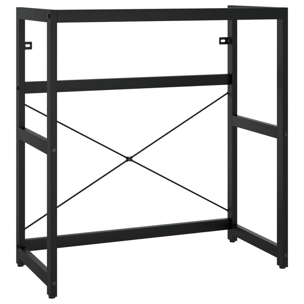 Badezimmer Waschtischgestell Schwarz 79x38x83 cm Eisen