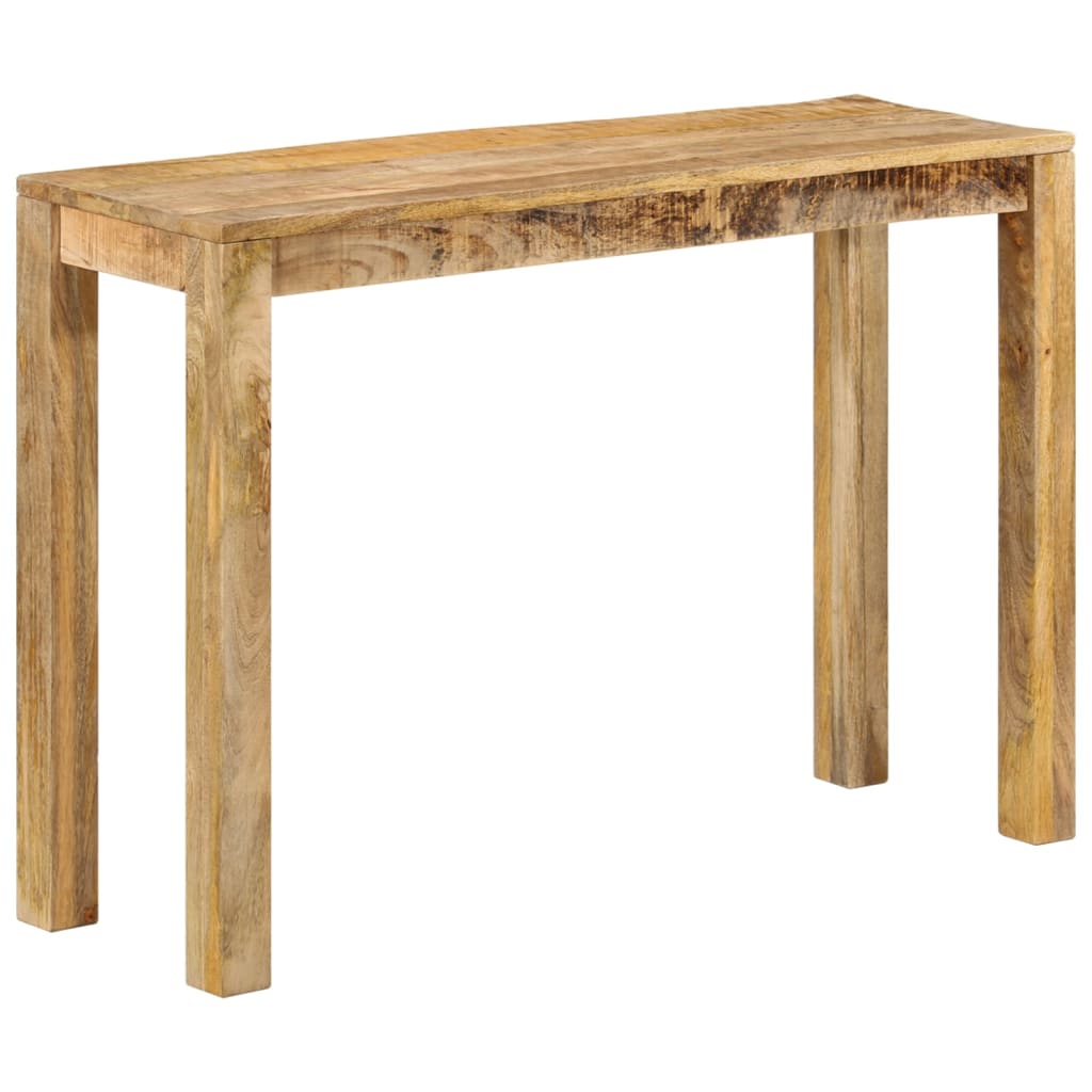 Konsolentisch 110x35x76 cm Raues Mangoholz