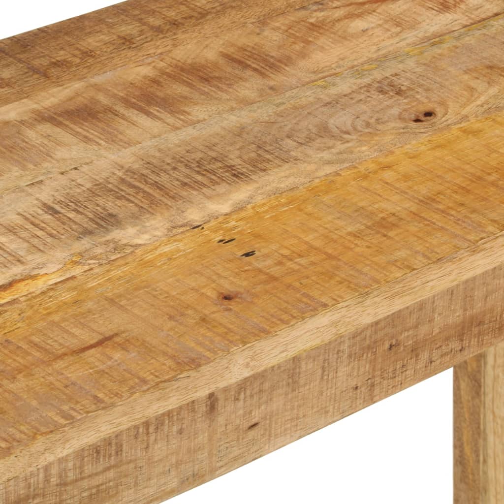 Konsolentisch 110x35x76 cm Raues Mangoholz