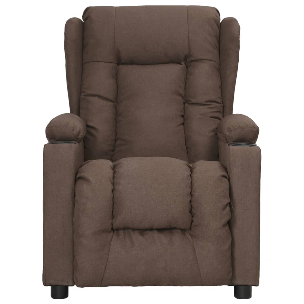 Relaxsessel Taupe Stoff