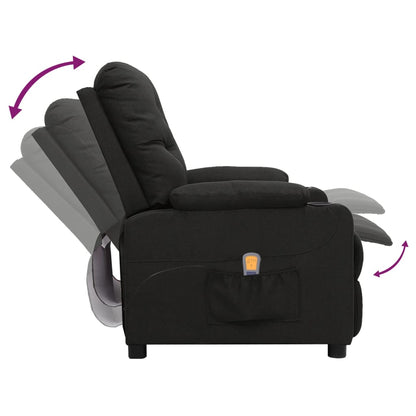 Massagesessel Schwarz Stoff