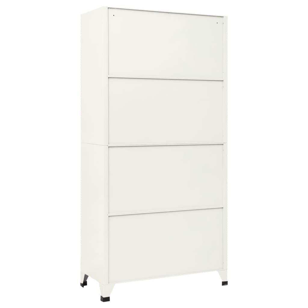 Schließfachschrank Grau und Blau 90x40x180 cm Stahl