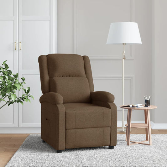 Relaxsessel Braun Stoff