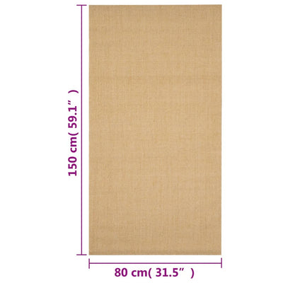 Teppich Natur Sisal 80x150 cm