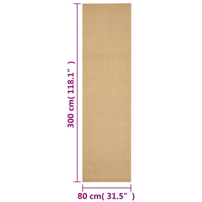 Teppich Natur Sisal 80x300 cm