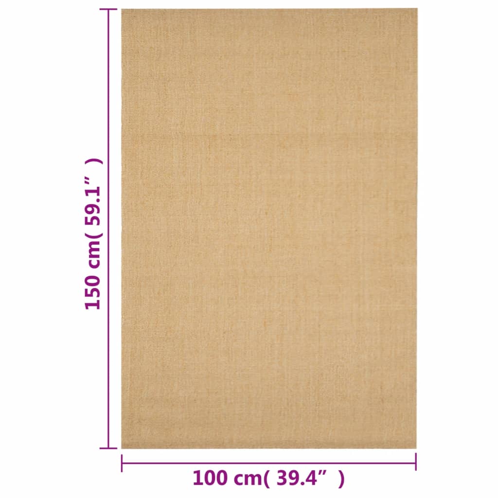 Teppich Natur Sisal 100x150 cm