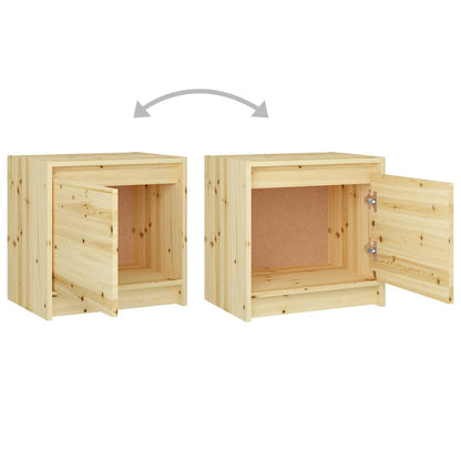 Nachttische 2 Stk. 40x30,5x40 cm Massivholz Tanne