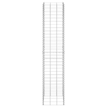 Gabionen-Hochbeete 3 Stk. 30x30x150 cm Eisen