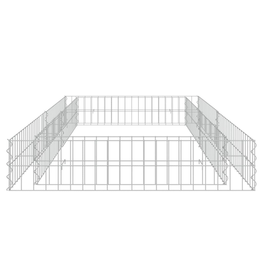 Gabionen-Hochbeet Verzinkter Stahl 200x100x20 cm