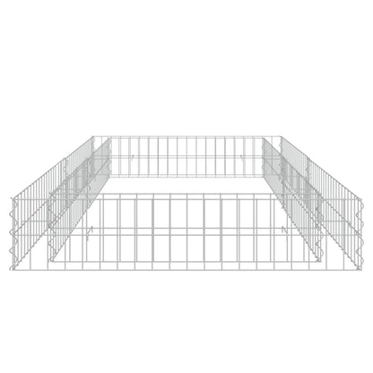 vidaXL Gabionen-Hochbeet Verzinkter Stahl 200x100x20 cm