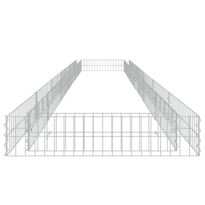 Gabionen-Hochbeet Verzinkter Stahl 600x100x20 cm