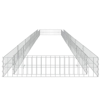 Gabionen-Hochbeet Verzinkter Stahl 600x100x20 cm