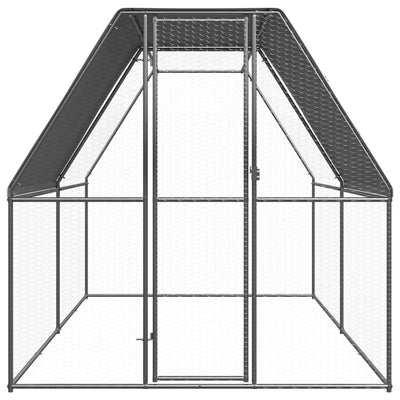 Outdoor-Hühnerkäfig 2x4x2 m Verzinkter Stahl