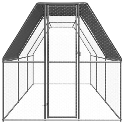 Outdoor-Hühnerkäfig 2x6x2 m Verzinkter Stahl