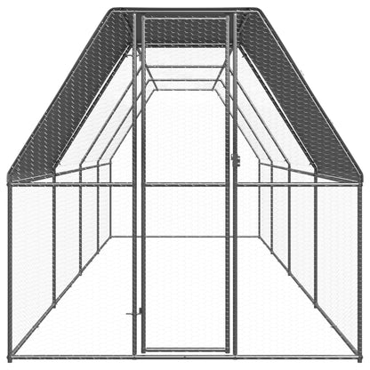 Outdoor-Hühnerkäfig 2x8x2 m Verzinkter Stahl