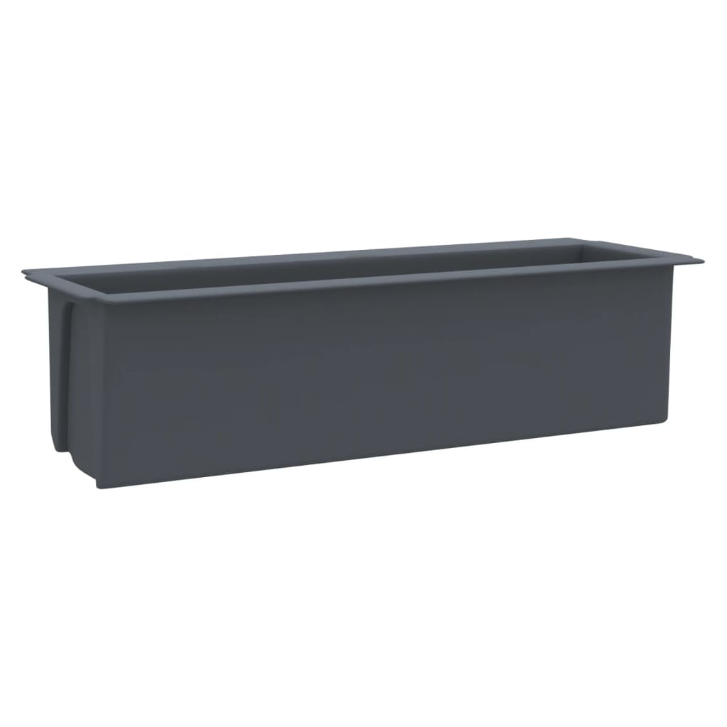 Pflanzkasten für Europaletten 12 Stk. Grau 36x13,5x9,5 cm PP