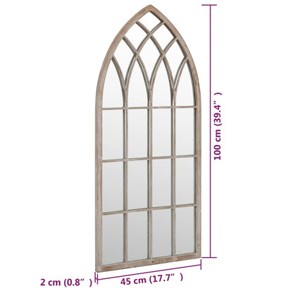 Gartenspiegel Sand 100x45 cm Eisen