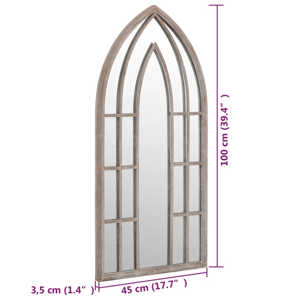 Gartenspiegel Sand 100x45 cm Eisen