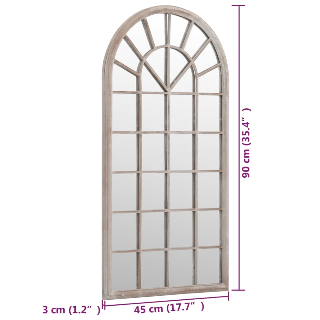 Spiegel Sandfarben 90x45 cm Eisen für den Innenbereich