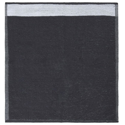 Set di asciugamani da 12 pezzi, cotone grigio