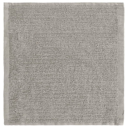 Set di asciugamani da 12 pezzi, cotone grigio