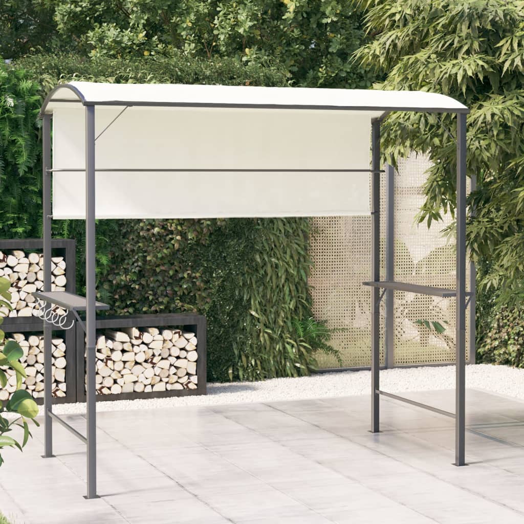 Pavillon mit Dach 220x110x200 cm Creme