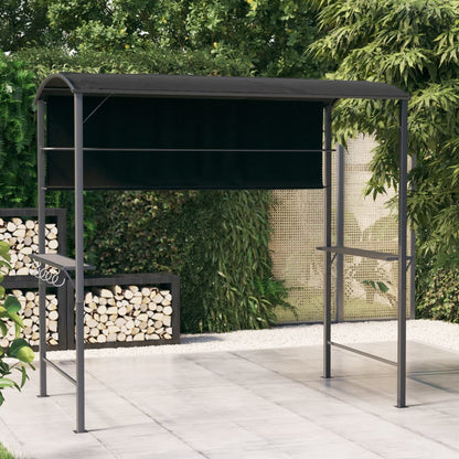 Pavillon mit Dach 220x110x200 cm Anthrazit