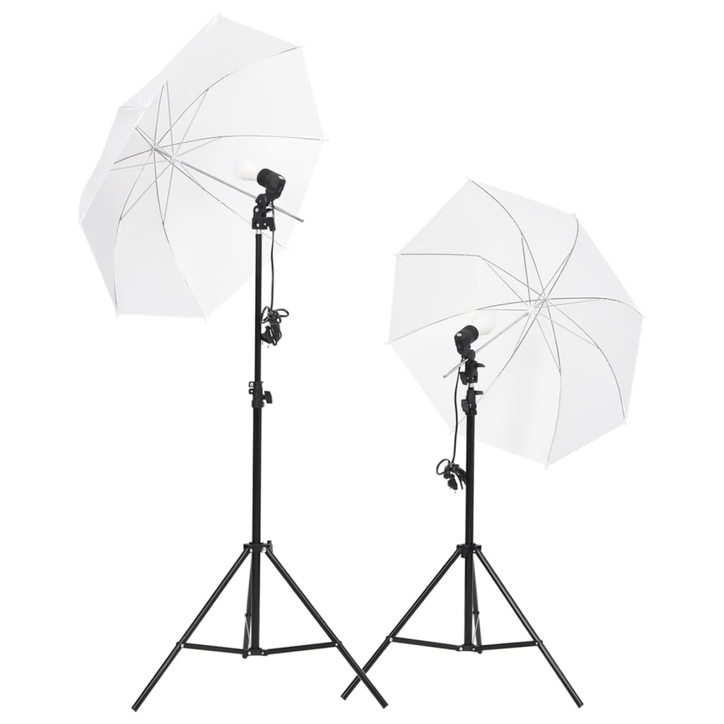 Fotostudio-Set mit Beleuchtung und Hintergrund