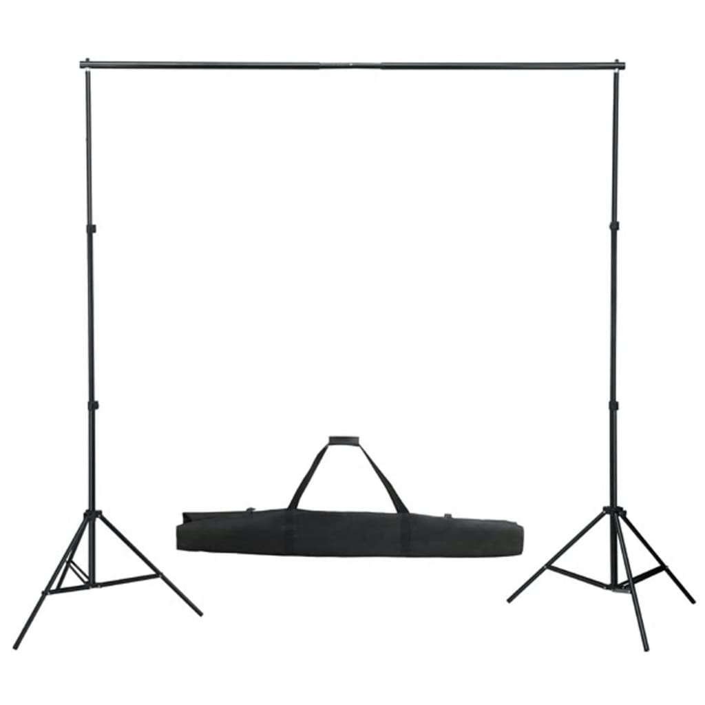 Fotostudio-Set mit Beleuchtung, Hintergrund und Reflektor