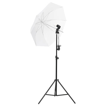 Fotostudio-Set mit Beleuchtung, Hintergrund und Reflektor