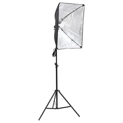 Fotostudio-Set mit Softbox, Hintergrund und Reflektor