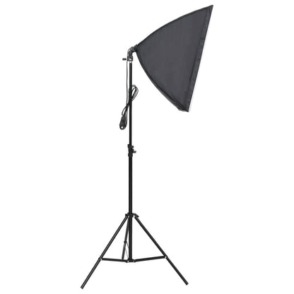 Fotostudio-Set mit Softbox und Hintergrund