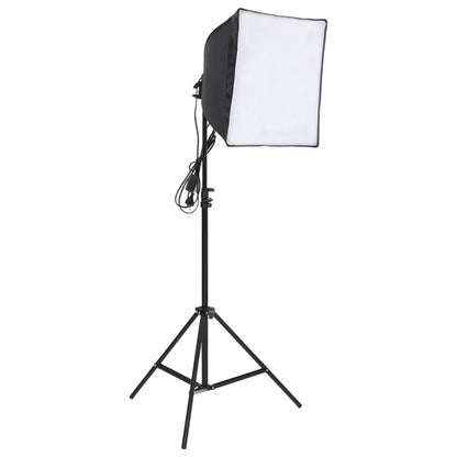 Fotostudio-Set mit Beleuchtung, Hintergrund und Reflektor