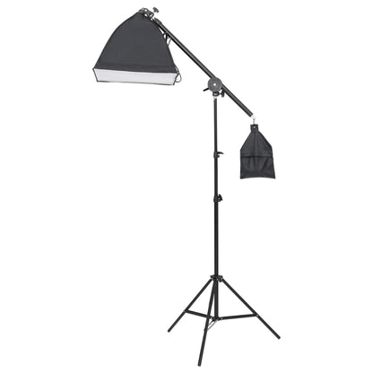 Fotostudio-Set mit Beleuchtung und Hintergrund